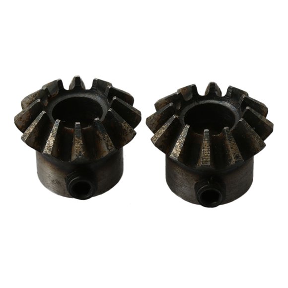 BQLZR 2PCS 1.5 Module 12T 8mm Hole Dia 45# Steel Bevel Gear 1:1 Ratio