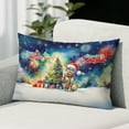 thumbnail image 2 of Merry Christmas and Happy New Year Santa Devon Rex Holiday Xmas Winter 2025 Pillowcase Double Sided Cat Lover Kitten Owner Gifts Pillow Case Covers - 00024, 2 of 3