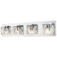 thumbnail image 1 of Beaumont Lane 4 Light Facetté Cristal Verre Vanité Light in Chrome, 1 of 7