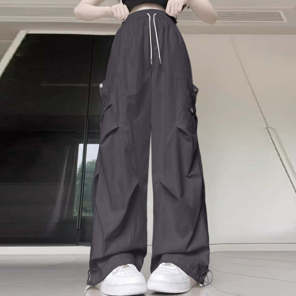 WILLBEST Pantalones Casuales de Mujer, de Cintura Alta, Holgados, Cómodos para Uso Diario, Adecuados para Salidas y Actividades En Casa. Extra Grande