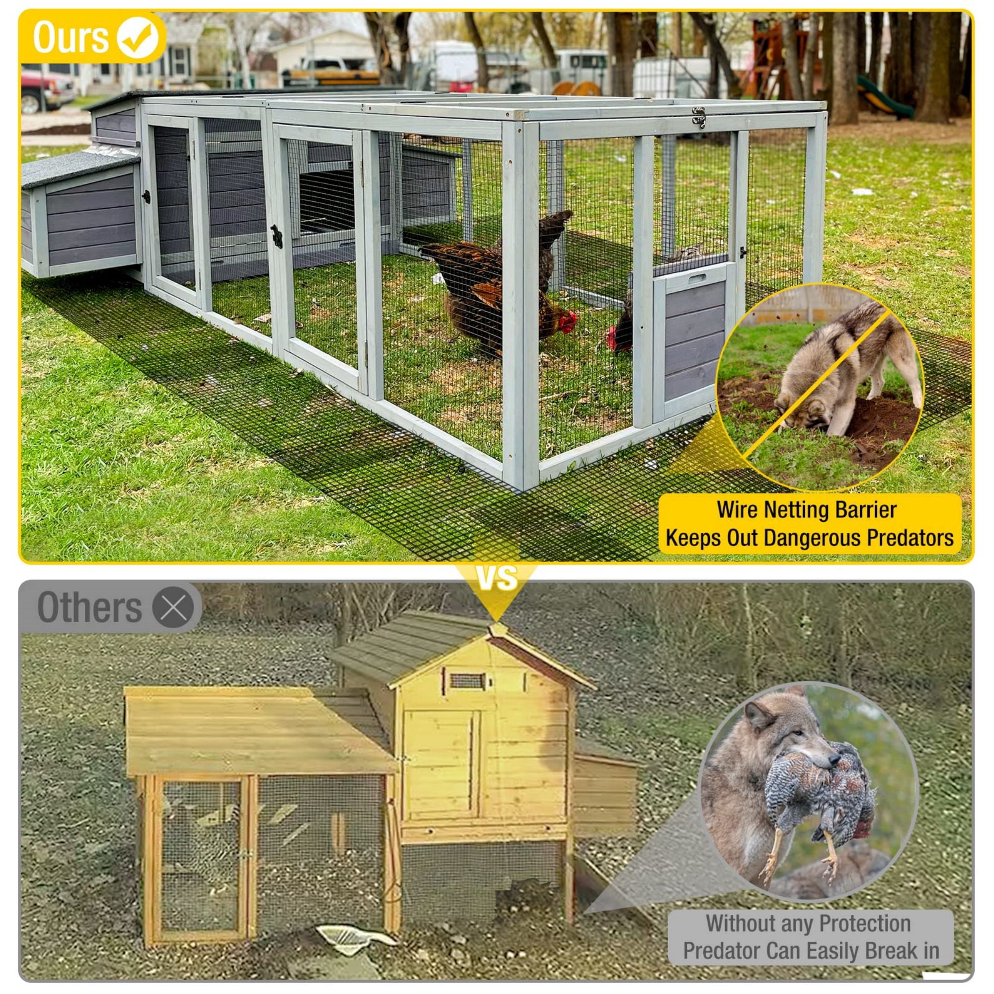 Aivituvin Chicken Wire Chicken Fence Wire Mesh Netting Cages Animal Barrier Garden Aviary Plant Craft Projects