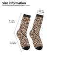 thumbnail image 2 of Fuzoiu Leopard Print-2 Print Kids Socks For Boys Girls,Grip Crew Socks with Non Slip,Lightweight Stretch Crew Socks,Toddlers Crew Boot Socks, 2 of 5