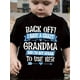 thumbnail image 1 of Boys' "Back Off! I Have a Crazy Grandma" Graphic T-Shirt - 100% Cotton Casual Short Sleeve Tee with Playful Lettering & Hearts, Regular Fit Round Neck Top for Youngsters, All-Season Comfort, 1 of 6