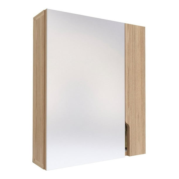 Botiquín Para Baño Maderkit Lucía Color Rovere Beige 40 cm Ancho x 48 cm Alto x 11,5 cm Fondo