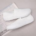thumbnail image 2 of DLWKIPV Women's White Flyknit Slip-On Shoes - Breathable Lightweight Casual Loafers for Daily Wear(white,7), 2 of 6