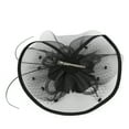 thumbnail image 2 of LEKODE Hat for Women Tea Hats for Women 2025 Tea Hats Fascinators Hats for Women Tea Party Fascinators for Women Feather Headpiece Feather Headband Black One Size, 2 of 7