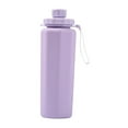 thumbnail image 2 of Botella de agua, botella deportiva, reutilizable, para bebidas frías y calientes, botella de silicona, botella para beber para correr, gimnasio, Púrpura, 2 of 8