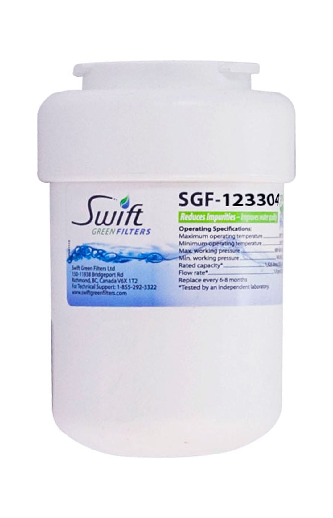 Swift Green Filters SGF-123304 Replacement Water Filter for Amana 1252704, EFF-6021A,46-9014- 1 Pack