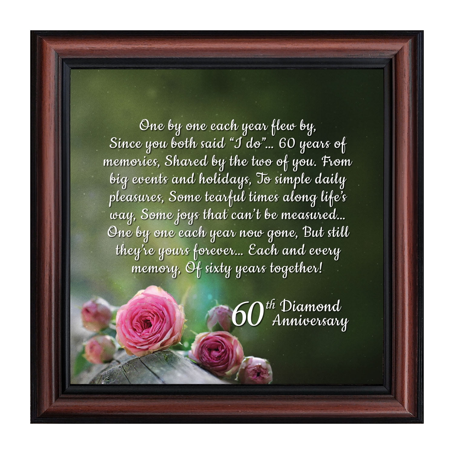 60th Anniversary Gifts, Diamond 60th Wedding Anniversary ...