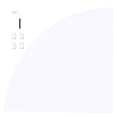 thumbnail image 1 of Fan Shape Wall Corner Shelf Set Wall-mounted Corner Storage Rack Triangle Storage Holder - 28cm (White), 1 of 8