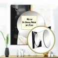 thumbnail image 3 of Designart "Artistic Marble Compositions" Abstract Marble Gold Large Square Mirror - Square Bedroom Mirror Printed Wall Decor - Modern Square Printed Wall Mirror Art, 3 of 5