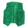 thumbnail image 1 of Chaleco del día de San Patricio Chaleco de lentejuelas para baile de graduación, escenario, espectáculo, suministros para fiestas, disfraces SG, 1 of 8