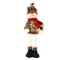 thumbnail image 2 of Snowman Doll Small Standing Lint Cute Christmas Doll for Showcase, 2 of 9