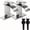 Brushed Nickel, variant on 2-Pack Matte Black Waterfall Bathroom Faucets, Single Handle Single Hole Vanity Sink Faucet with Pop Up Drain Assembly, Modern Lavatory Basin Faucets for Bathroom Sink