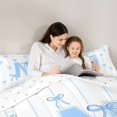 thumbnail image 5 of Castle Fairy Initial N 2-Piece Twin Comforter Set - Blue Geometric Princess Bedding Decor, 5 of 8