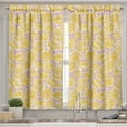thumbnail image 2 of Ambesonne Flower Valance & Curtain, Yellow Roses Blooming, 55"x24", Yellow Blush, 2 of 6