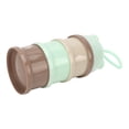 thumbnail image 4 of Dispensador de leche en polvo para bebés de 3 capas, desmontable, portátil, apilable y giratorio, contenedor de almacenamiento para refrigerios para bebés, azul claro, 4 of 14
