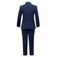 thumbnail image 3 of 2pcs Boys Formal Gentleman Outfits Long Sleeve Boys Clothing Set For Competition Wedding Banquet Dress, 3 of 5