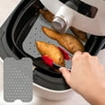 thumbnail image 4 of Dvkptbk Doublures en Silicone Réutilisables pour Friteuse à Air Chaud Tapis Antiadhésif pour Friteuse à Air Tapis de Cuisson Perforé pour Friteuse à Air pour Four à Micro-Ondes Poêle à Frire Cuisson à la Vapeur Cuisson Cuisson Rôtissage Papier Filtre, 4 of 7