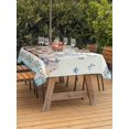 thumbnail image 2 of Outdoor Tablecloth with Umbrella Hole and Zipper, Easter Rectangle Table Cloth 60x84 Inch Waterproof Tablecloth, Spring Rabbit Ear Gnomes Eggs Floral Lattice Picnic Table Cover for Patio Camping, 2 of 7