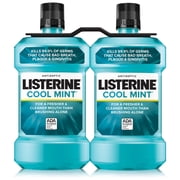 Listerine Antiseptic Mouthwash, Cool Mint 1500 mL (Pack of 2)