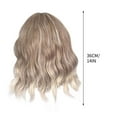thumbnail image 3 of Qliuoazw Orangeshort Curly Women's Bangs Temperature Silk Hair Whole Wig Headband Wig, 3 of 9