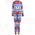 thumbnail image 6 of Seyurigaoka Christmas Family Jumpsuit, DON´T MOOSE WITH ME Print Ribbed Close-up Festive Clothing, 6 of 6