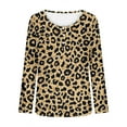 thumbnail image 7 of YueHuiYing Length Sleeve Womens Tops Round Neck Casual Tunic Tops Basic Blouses Pleated Shirts, 7 of 7