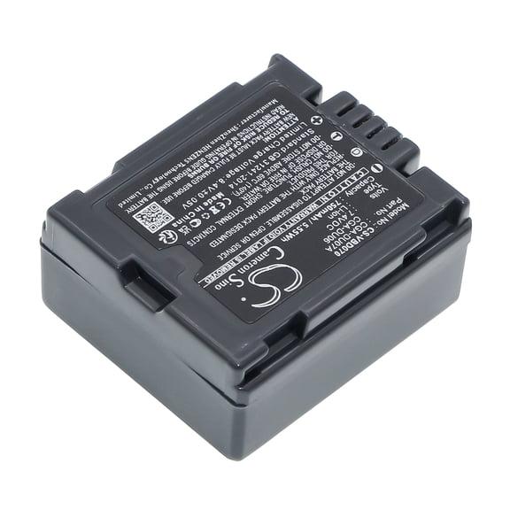 Replacement Battery for HITACHI CGR-DU06E/1B,DZ-BP07P,DZ-BP07PW,DZ-BP07S,DZ-BP7S,DZ-BP7SJ,DZ-BP7SW,750mAh