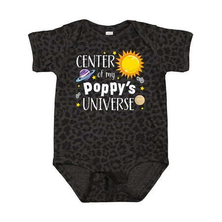 

Inktastic Center of My Poppy s Universe Gift Baby Boy or Baby Girl Bodysuit