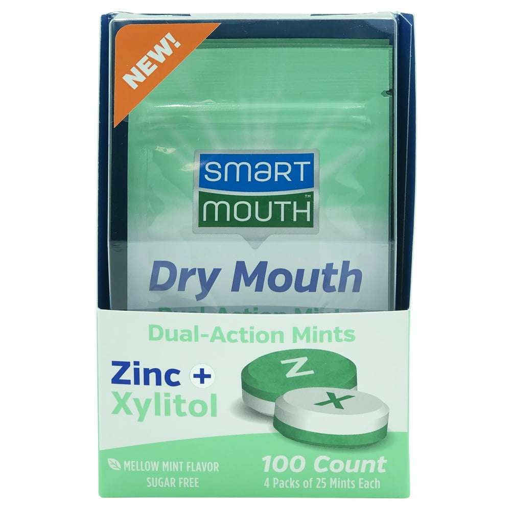 SmartMouth Dry Mouth DualAction Mints, 100 Ct.