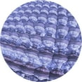 thumbnail image 1 of Ahgly Company Tapis Rond Lavable en Machine Intérieur Transitionnel Bleu Ardoise, 4 Pieds Rond, 1 of 7