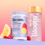 Bloom Nutrition Creatine Monohydrate Powder, Raspberry Lemon Flavor, 40 Servings