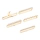 thumbnail image 1 of Golden Watchband Charms For Smartwatch Strap Everyday Use 5 Pcs Stylish Decoration Rings, 1 of 4