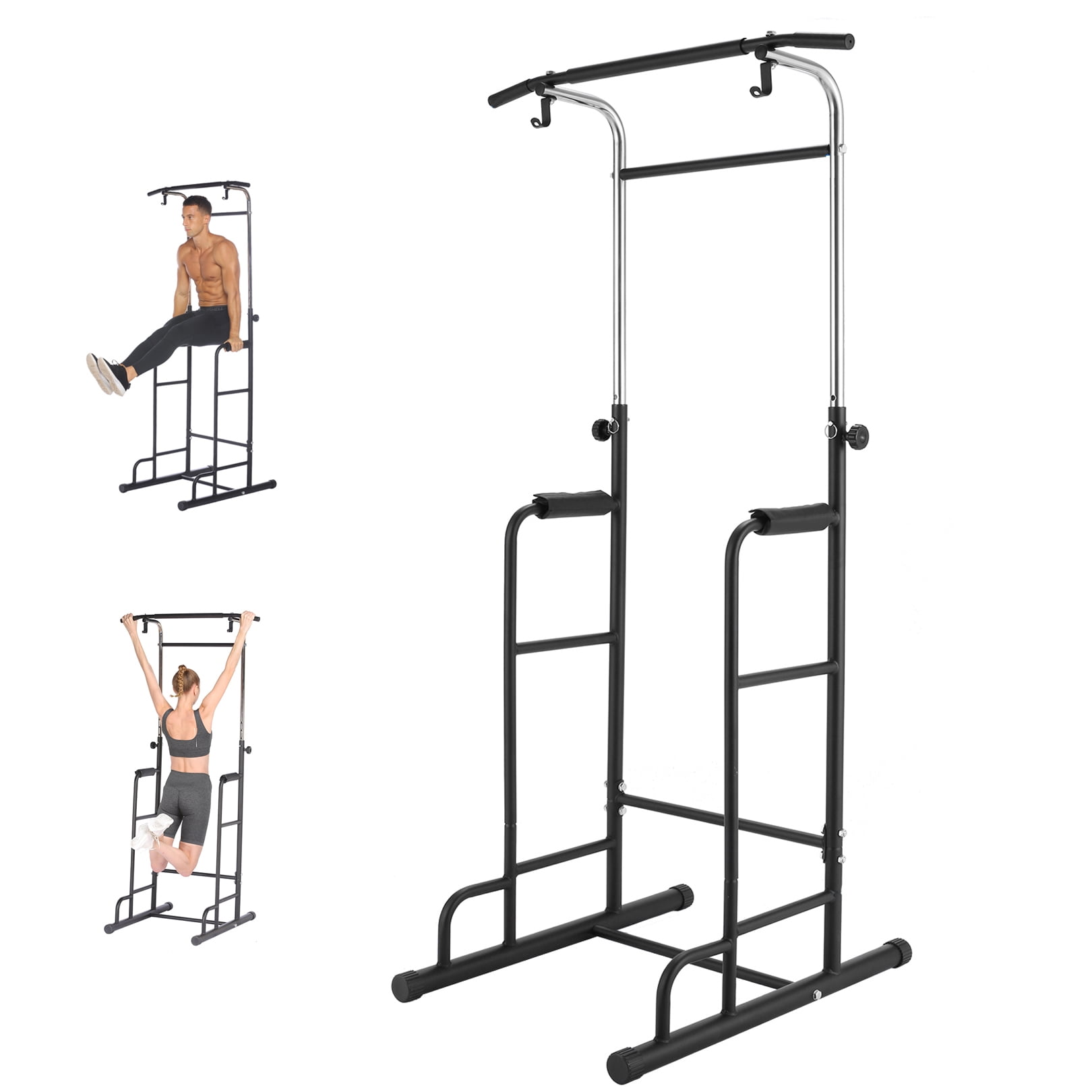 Buy HEKA 5in1 Power Tower Pull up Bar 330Lbs Black Height Adjustable