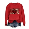 thumbnail image 2 of Meichang Sweatshirts à Col Rond pour Femmes, Sweatshirts de la Saint-Valentin, Imprimé Cœur d'Amour, Pull à Manches Longues, Décontracté, 2 of 4