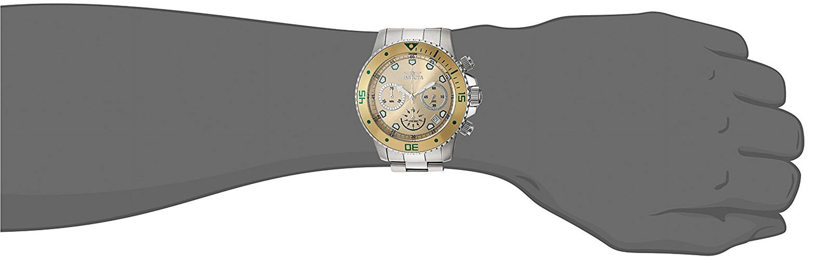 Invicta Men's 21888 Pro Diver Chrono Stainless Steel Champagne Dial Watch
