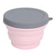 thumbnail image 1 of Tazón de silicona plegable portátil de 1 l con tapa Contenedores de almacenamiento de alimentos para acampar al aire libre viajes senderismo rosa, 1 of 13