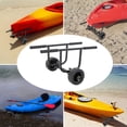 thumbnail image 3 of ToppiJoy Foldable Boat Dolly Cart Transport Carrier, Canoe Trolley Cart with 8'' Tires, Trolley for Small Boat, Canoe, Kayak, Fishing, Hiking, 3 of 14