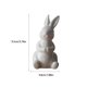 thumbnail image 5 of Bewildely Mini figuritas de conejo de cerámica, escultura de dormitorio en miniatura blanca, estatua de estilo moderno para decoración de muebles Decoración Escribe un Bewildely HA077107-01, 5 of 6