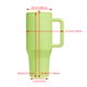 thumbnail image 2 of Taza termal del agua de la paja del acero inoxidable de la botella aislada 32/40oz para los deportes del coche, 2 of 8