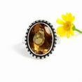 thumbnail image 6 of SATYAVIE JEWELLERY Solid Sterling Silver Ring, Handmade Silver Ring, Sterling Silver Statement Rings, Oval Cut Honey Quartz Ring for Women Gemstone Ring Size US 10.5, 6 of 6