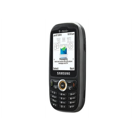 Samsung t369 - Feature phone - microSD slot - LCD display - 240 x 320 pixels - rear camera 1.3 MP - T-Mobile - black
