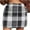 Gray, variant on AKOEE High Waist Plaid Skirt Womens Bodycon Pencil Wool Blend Mini Short Skirts with Buttons (XL, Brown)