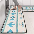 thumbnail image 2 of Kitchen Rugs Sets Of 2,Blue Ethnic Bird Pattern Anti Fatigue Kitchen Mat Rugs Non Slip Washable,Decorative Kitchen Floor Mats for Kitchen,Sink,Laundry,17"x47"+17"x47", 2 of 5