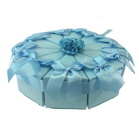 Pack Of 20 Triangle Fillable Party Favor Cake Boxes For Weddings
