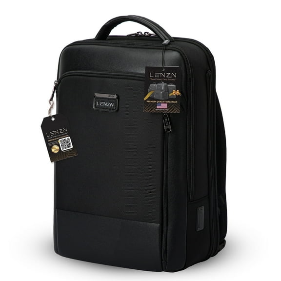 LENZN Business & Laptop Backpack for Men and Women, Durable Ballistic Nylon