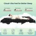 thumbnail image 4 of Sleep Zone 11oz Bamboo Cooling Mattress Pad, Soft Breathable Mattress Topper with Deep Pocket up to 21", OEKO-TEX Certified, Black, Queen, 4 of 11