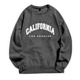 thumbnail image 2 of California Los Angeles Women Sweatshirt 2026 Fall Winter Trendy Long Sleeve Crewneck Graphic Pullover Sweat Shirts Tops, 2 of 6