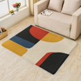 thumbnail image 1 of Colorful Geometric Carpet,4x5 Area Rug, Non Slip Low Pile Soft Machine Washable, Modern Geometric Area Rugs, Home Decor Aesthetic Rugs for Bedroom Living Room Rug 8IUp1-326, 1 of 7